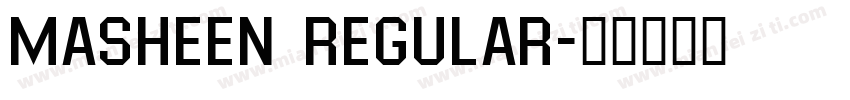 Masheen Regular字体转换